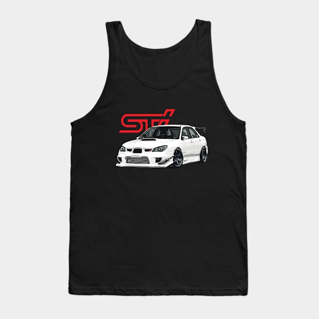 Subaru Impreza WRX STi GDB Hawkeye Tank Top by cowtown_cowboy